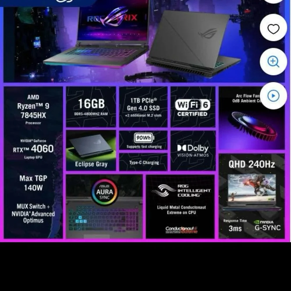 ASUS Gaming Laptop - Black